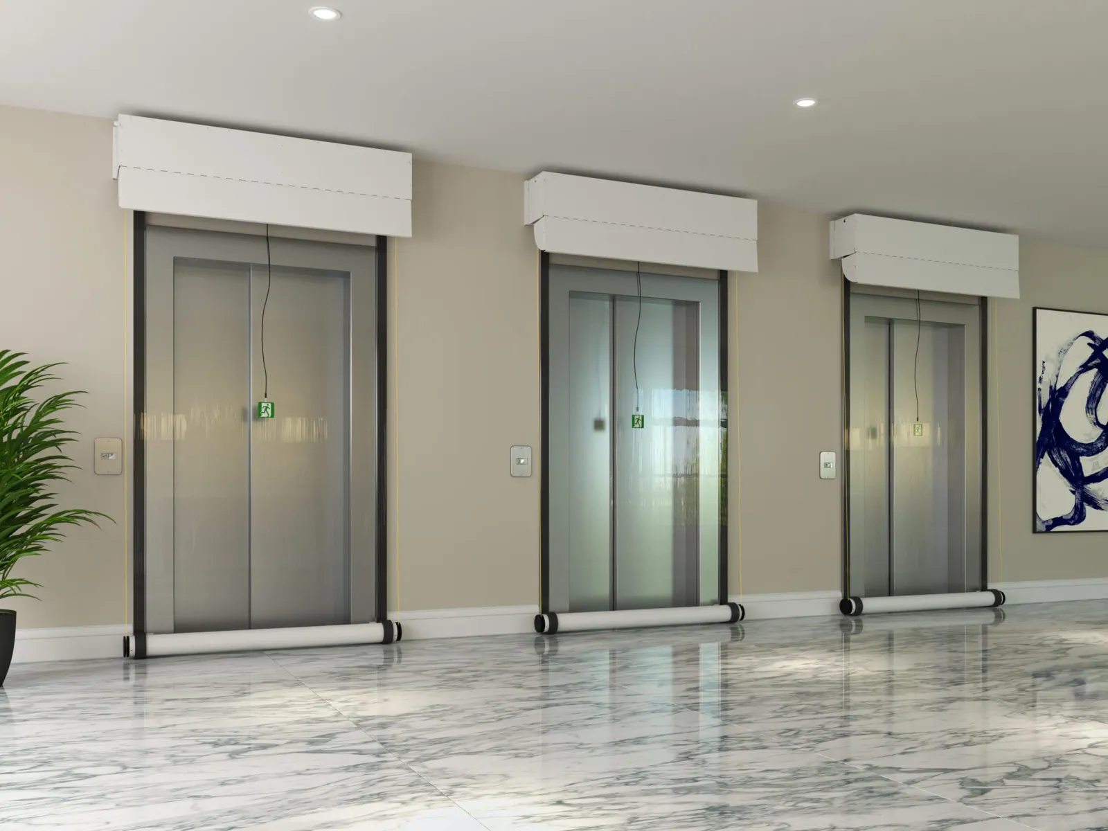 ESC Magnetic Seal — Elevator Hoistway Smoke Containment