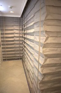 SD240A® 3Hr Accordion Curtain for Corner Conditions with Egress installation photo 2