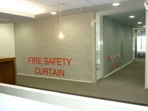 SD60GS® 1Hr Fire Protective Smoke Curtain with Egress installation photo 1
